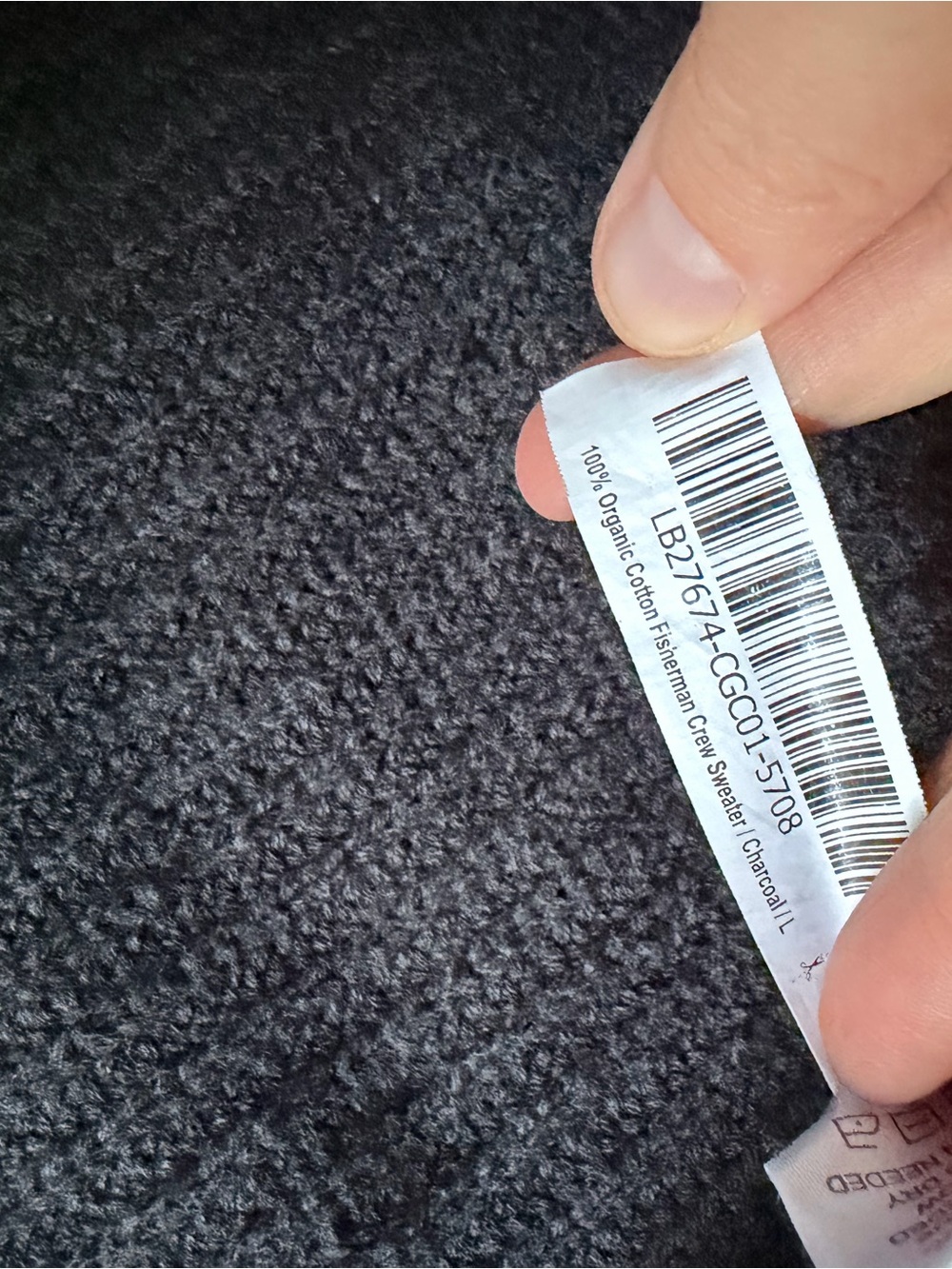 Quince 100% Cotton Crewneck Fisherman Sweater - Picture 5 of 8